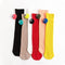 Big-eyed candy solid color socks